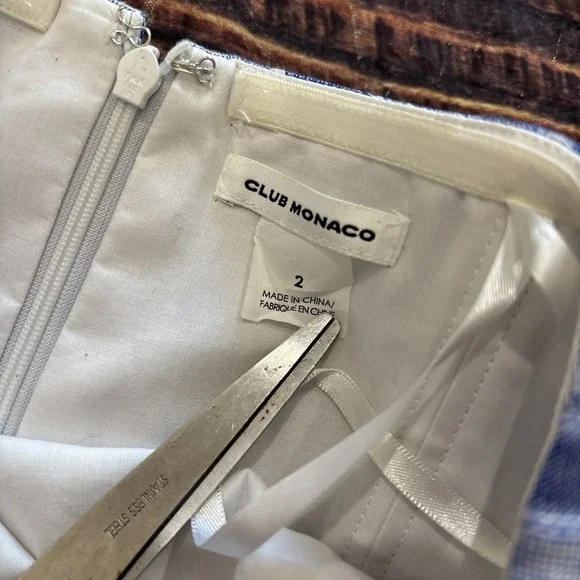 Club Monaco Allentin Linen Blend Jumpsuit Strapless Wide Leg Size 2 - Picture 12 of 13